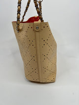 Chanel Nude Perforated Shopper Bag