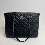 Chanel Timeless Black Calfskin Tote Bag