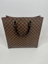 Louis Vuitton Damier Ebene Sac Plat Tote Bag