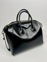Givenchy Antigona Medium In Black Leather