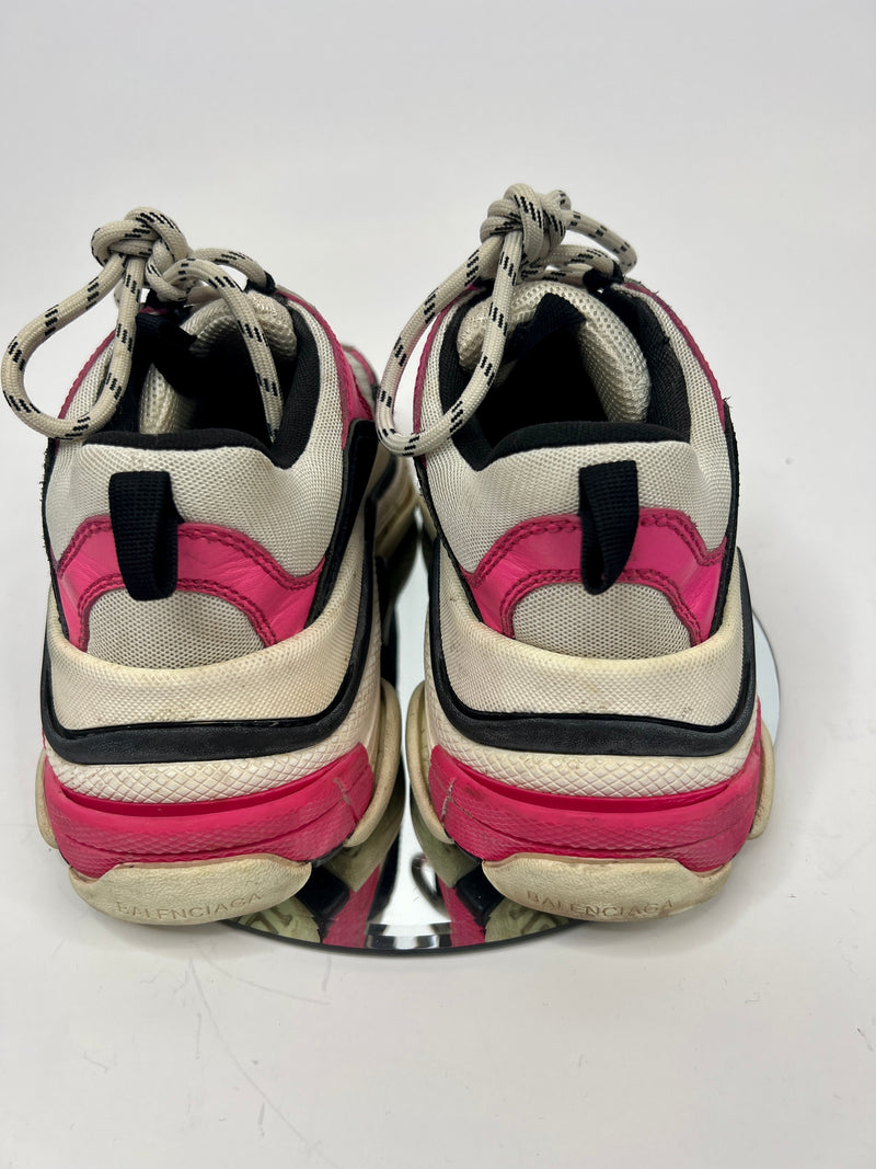 Balenciaga Triple S Pink/Black Trainers (Size 38/UK5)