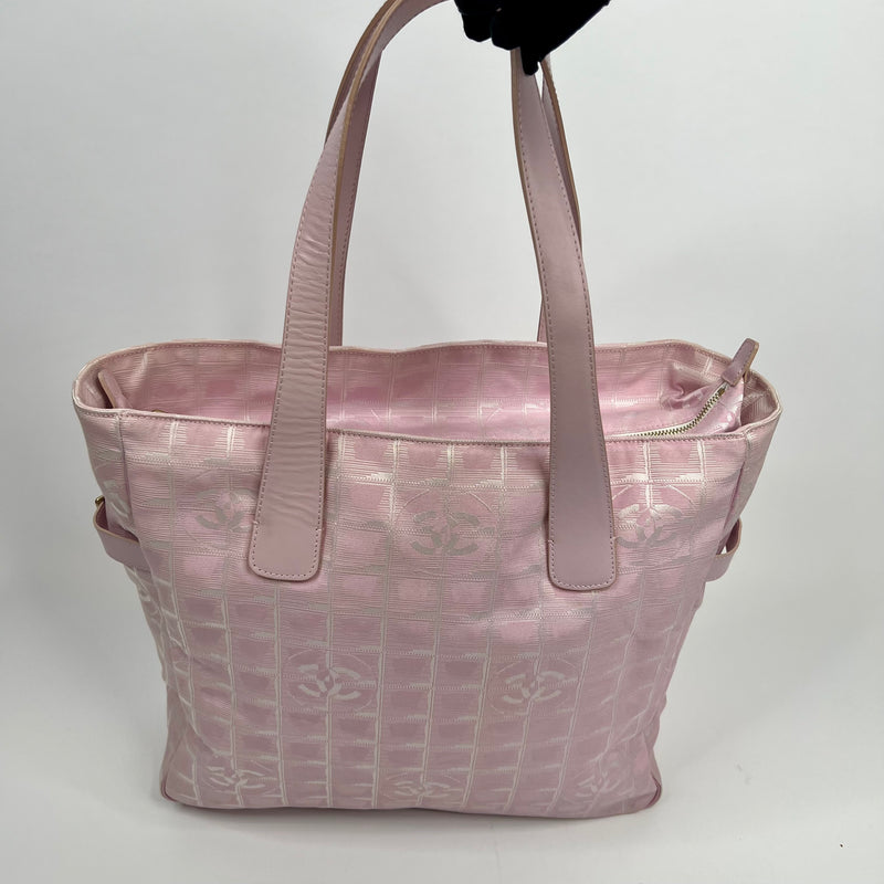 Chanel Pink Canvas Shopper