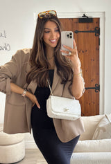 Chanel White Calfskin Casual Trip  Flap Bag