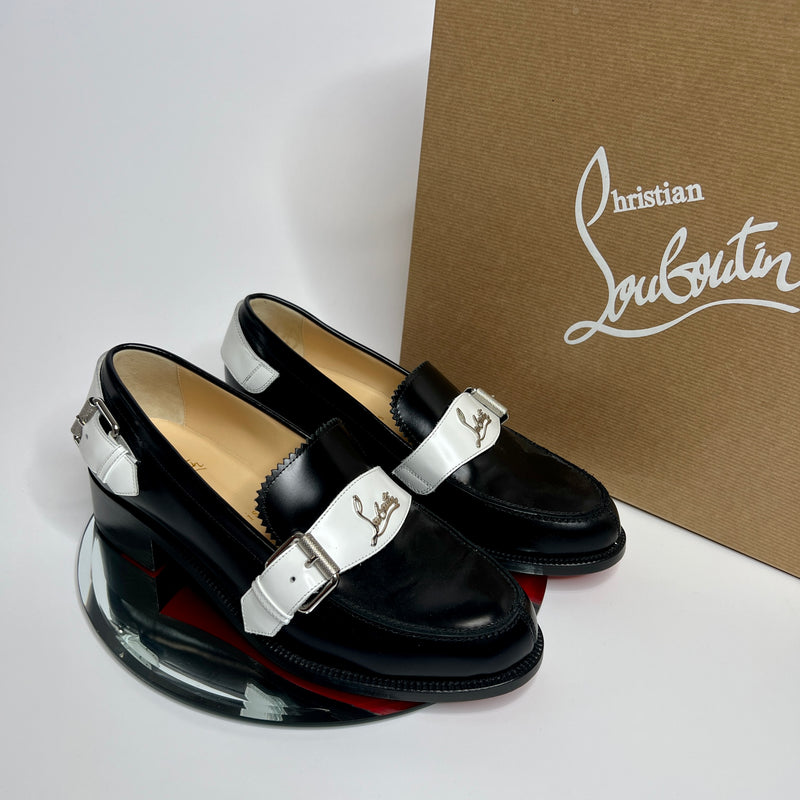 Christian Louboutin Black Monmoc Loafers (Size 38/UK 5 )