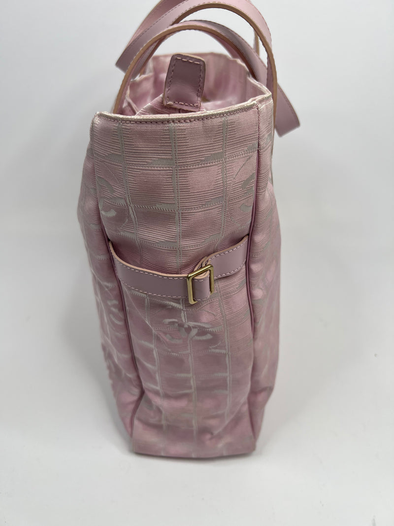 Chanel Pink Canvas Shopper