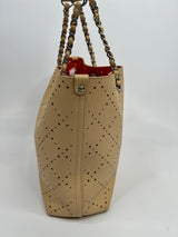 Chanel Nude Perforated Shopper Bag