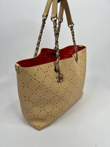 Chanel Nude Perforated Shopper Bag