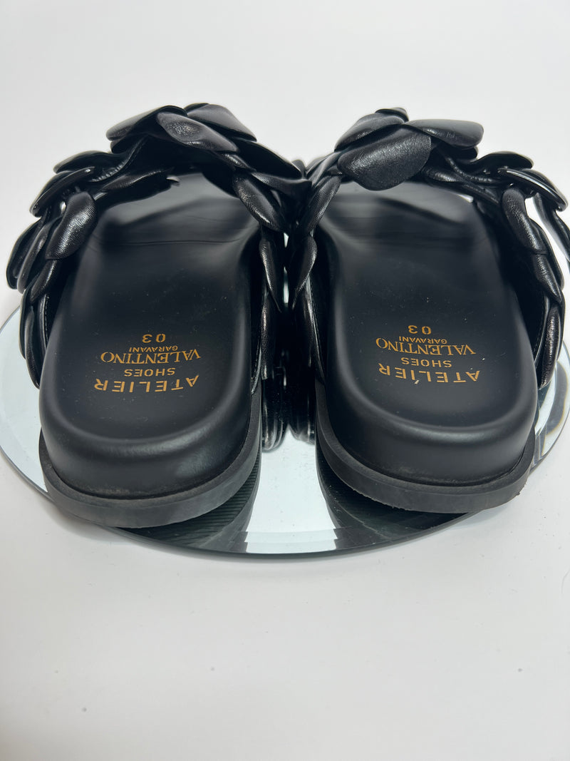 Valentino Atelier Rose Detail Slides (Size 38/ UK 5)