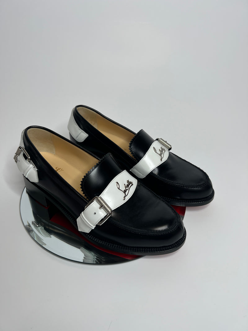 Christian Louboutin Black Monmoc Loafers (Size 38/UK 5 )