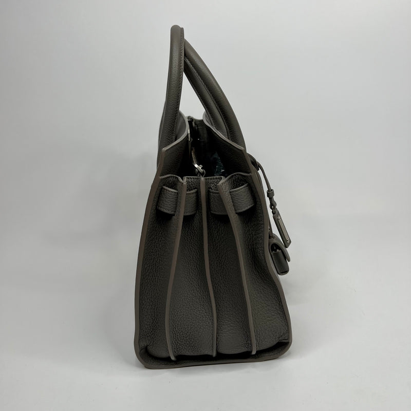 Saint Laurent Sac De Jour Small In Grey Leather