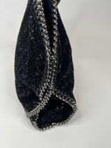 Stella McCartney Black Sequin Falabella Tote