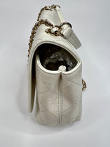 Chanel White Calfskin Casual Trip  Flap Bag