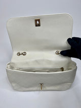 Chanel White Calfskin Casual Trip  Flap Bag