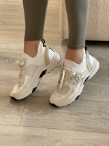 Chanel Beige Knit Sneakers ( 38 /UK 5 )