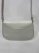 Prada White Leather Cleo Mini Bag
