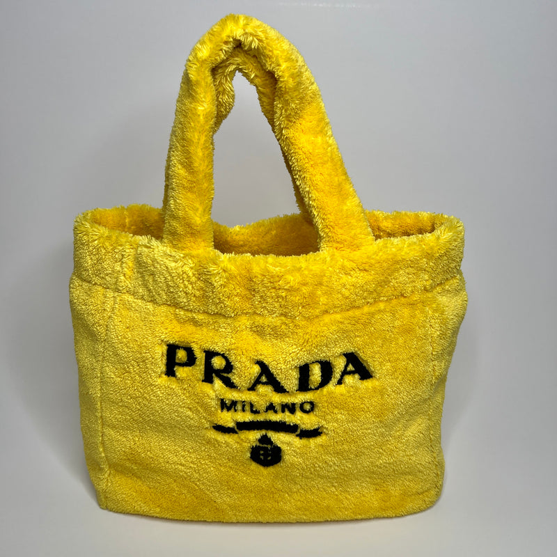 Prada Yellow Terry Tote Shopper