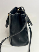 Prada Galleria Tote In Black Saffiano Leather