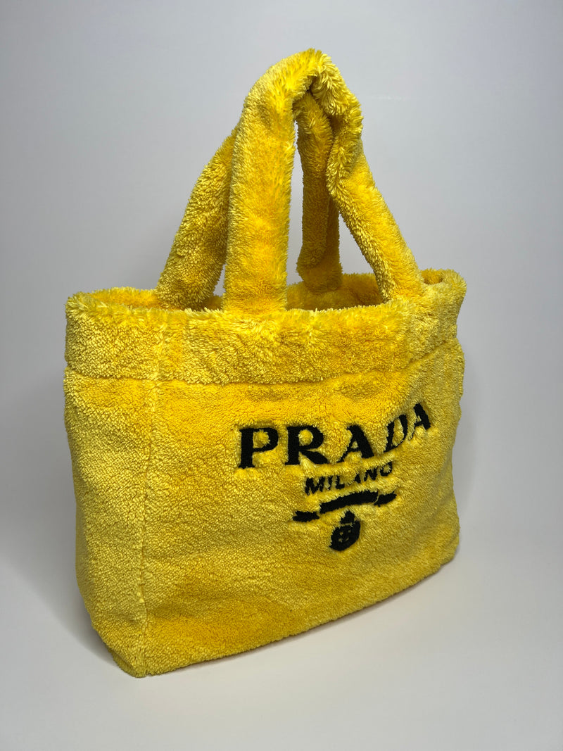 Prada Yellow Terry Tote Shopper