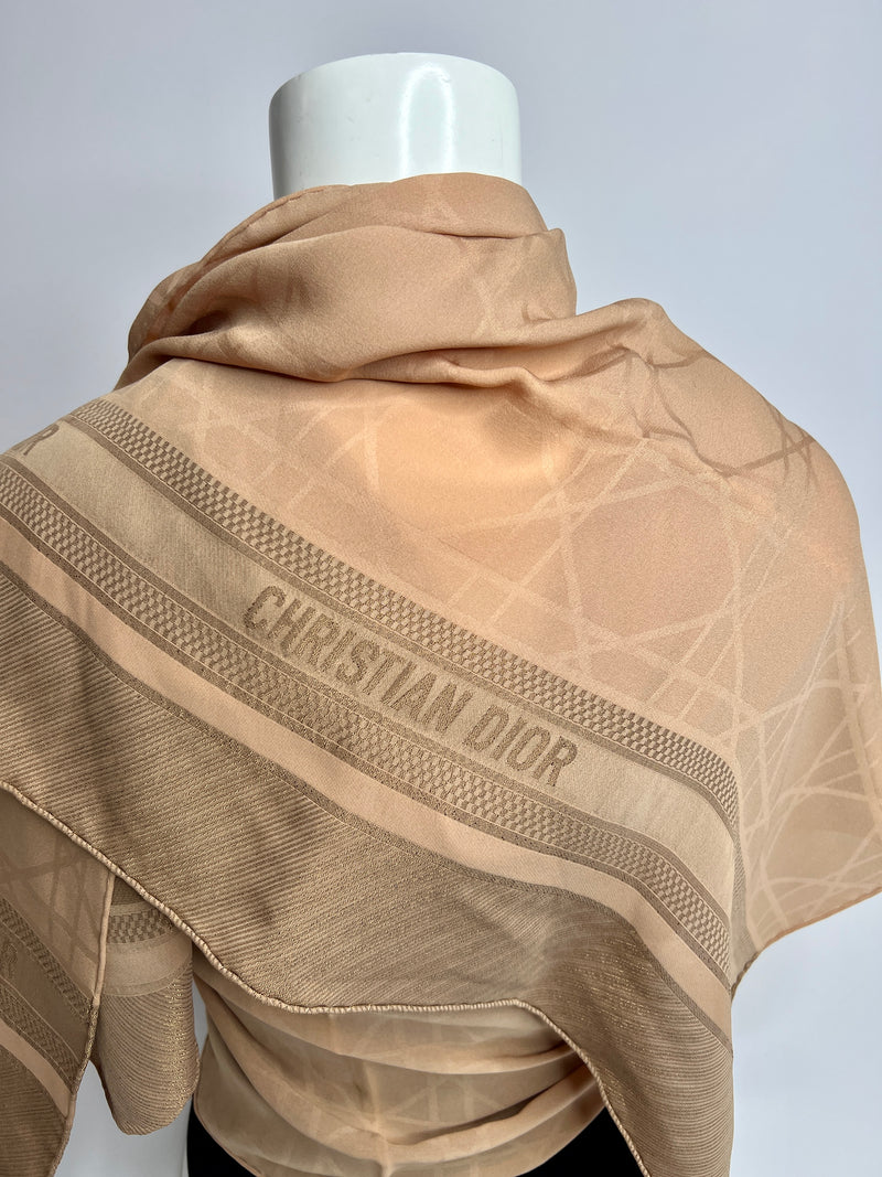 Christian Dior Cannage Silk Scarf