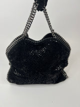 Stella McCartney Black Sequin Falabella Tote