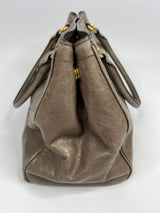 Prada Taupe Leather Shoulder Bag