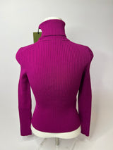 Gucci Purple Knit Turtleneck Jumper (Size S / UK6/8)