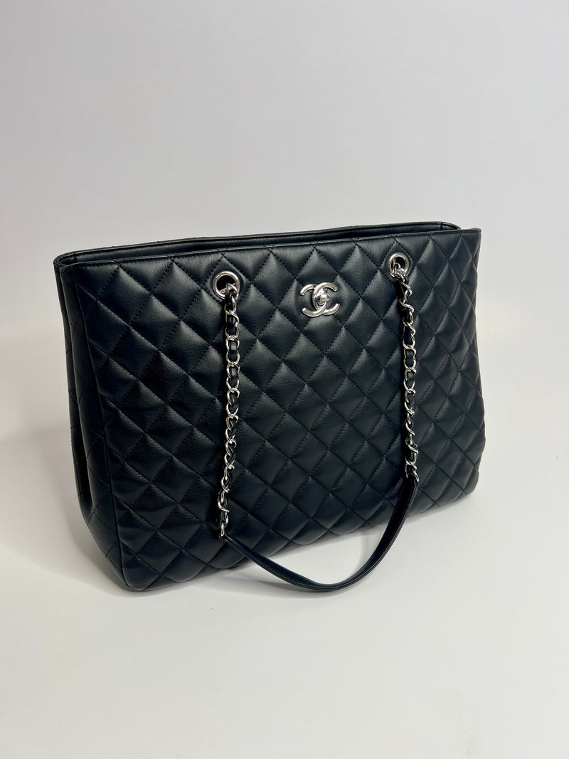 Chanel Timeless Black Calfskin Tote Bag