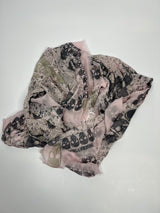 Zadig Et  Voltaire Grey/Pink Skull Scarf