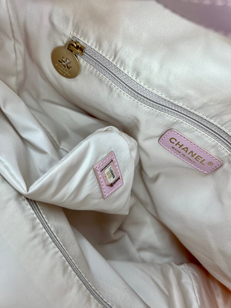 Chanel Pink Canvas Shopper