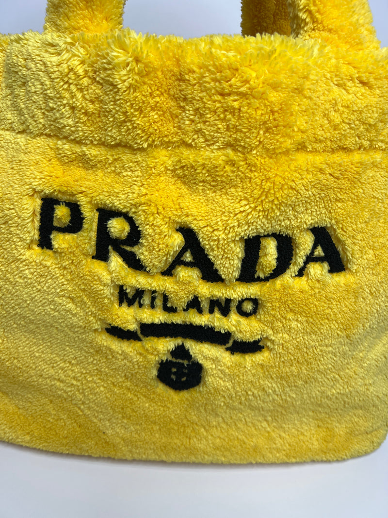 Prada Yellow Terry Tote Shopper
