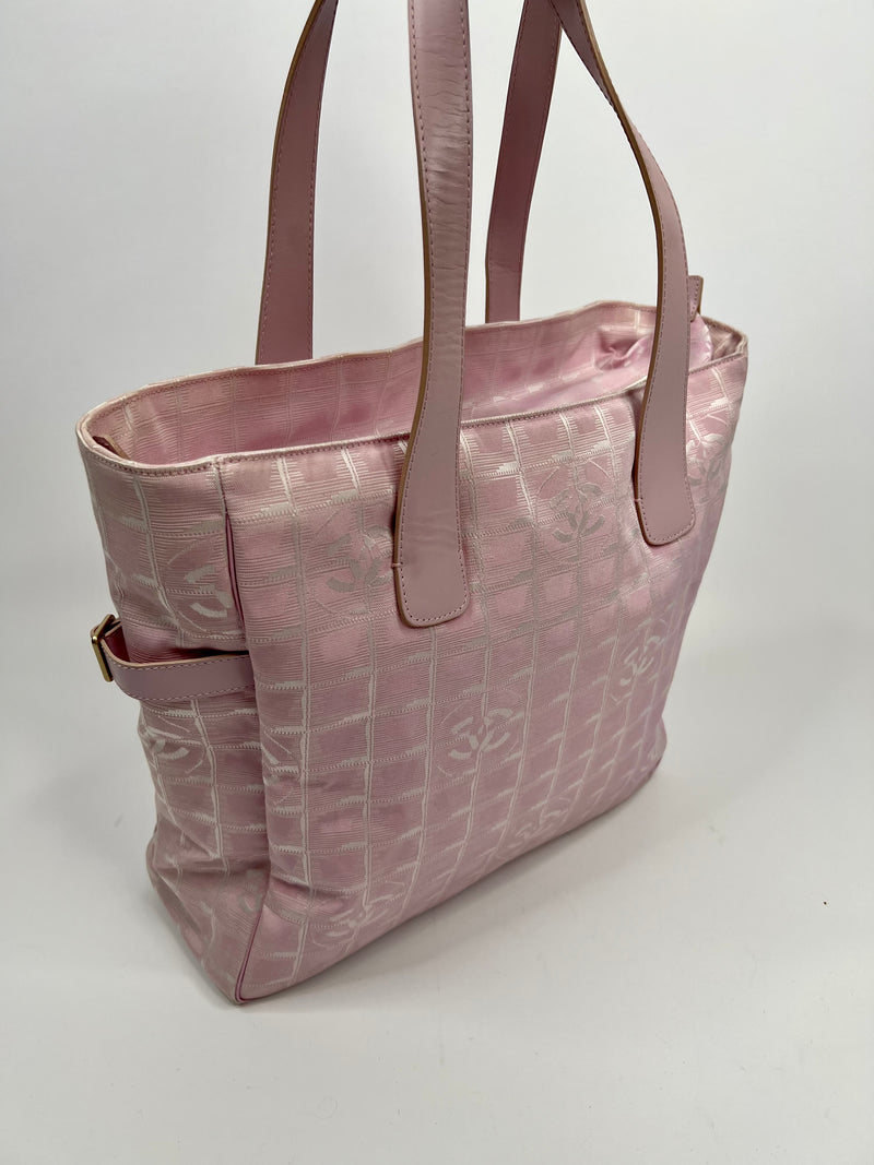 Chanel Pink Canvas Shopper