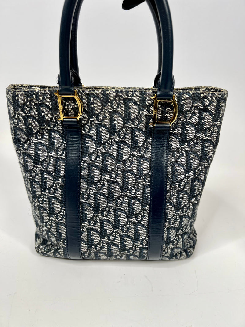 Christian Dior Vintage Oblique Trotteur Tote