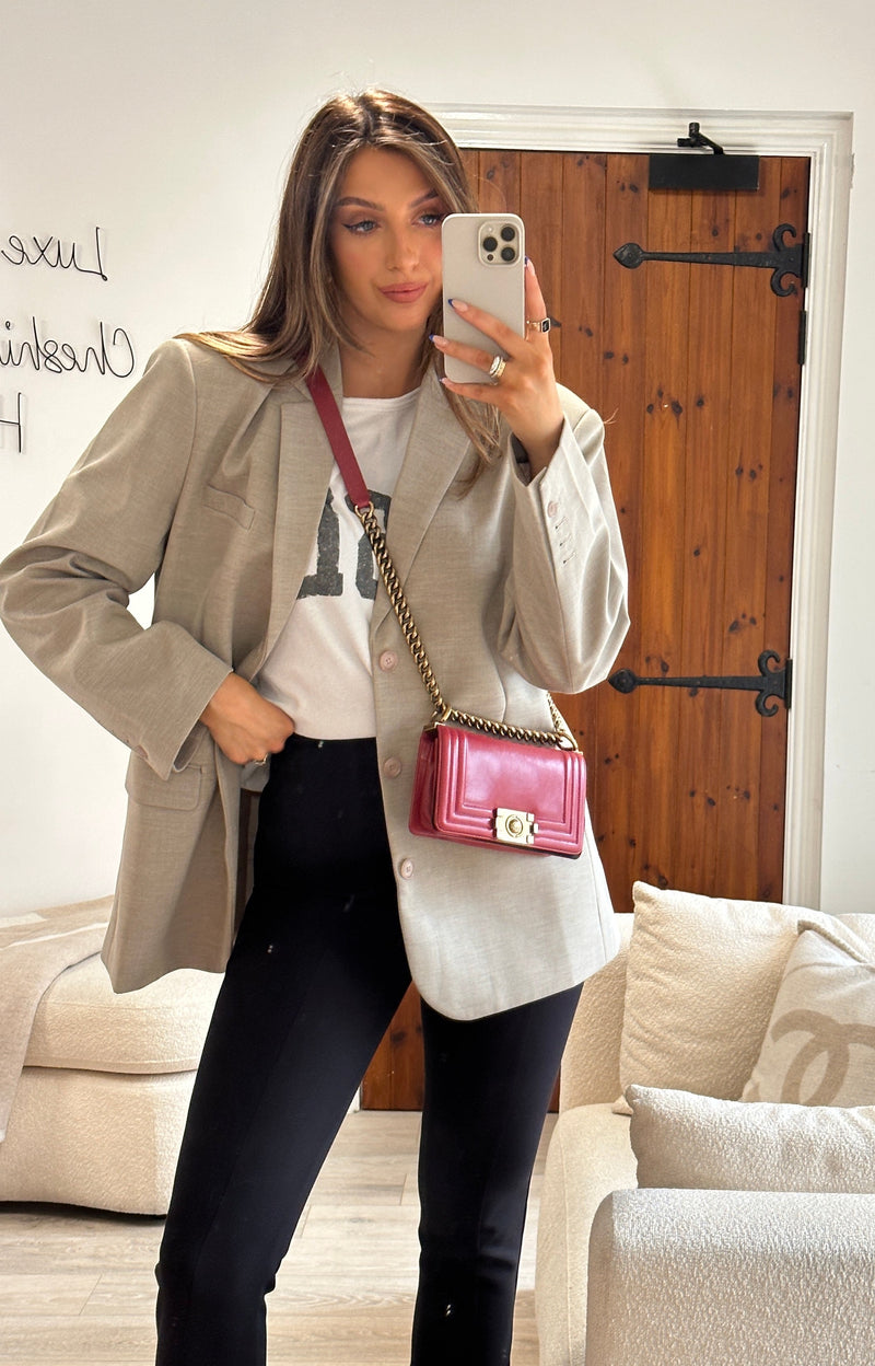 Chanel Mini Boy Bag In Red Leather