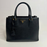 Prada Galleria Tote In Black Saffiano Leather