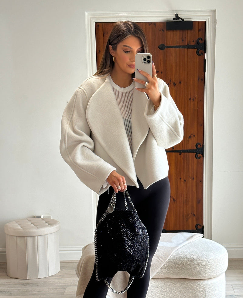 Stella McCartney Black Sequin Falabella Tote