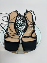 Gianvito Rossi Sylvie Black Nappa 70  (Size 38/ uk 5)