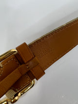 Louis Vuitton Beige Monogram Mini Lin Belt (Size 80/32)