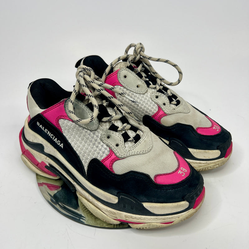 Balenciaga Triple S Pink/Black Trainers (Size 38/UK5)