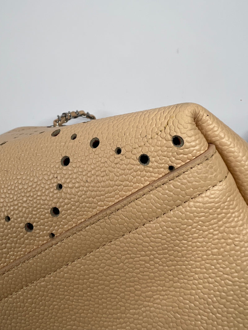 Chanel Nude Perforated Shopper Bag