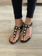 Gucci Willow Pearl Thong Sandals (Size 37.5/ UK 4.5)