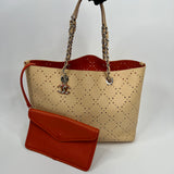 Chanel Nude Perforated Shopper Bag