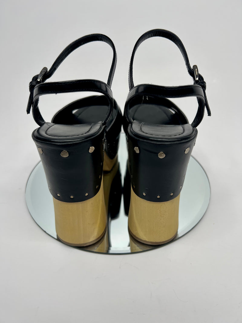 Prada Black heels (Size 38.5/UK 5.5)