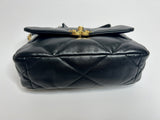 Chanel 19 Small In Black Lambskin Leather