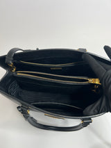 Prada Galleria Tote In Black Saffiano Leather