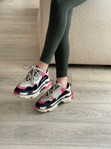 Balenciaga Triple S Pink/Black Trainers (Size 38/UK5)