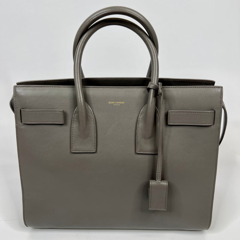 Saint Laurent Sac De Jour Small In Grey Leather