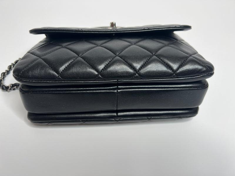 Chanel 19 Small In Black Lambskin Leather
