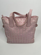 Chanel Pink Canvas Shopper