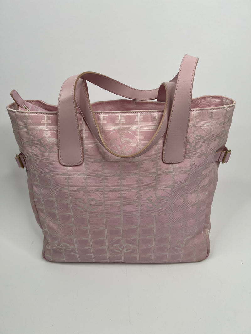 Chanel Pink Canvas Shopper