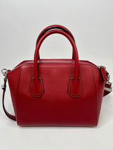 Givenchy Antigona Small In Red Leather
